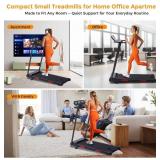 Retails for $140! Walking Pad Treadmill with Incline, 2026 Upgrade Portable Treadmill with Handles for Home Small, 3.5HP Small Walking Pad with Handle Bar, 0.6-10.0MPH, 400LBS