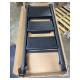 XinSunho 4 Step Ladder, Foldable Handrail & Tool Tray Stool Ladders with Anti-Slip Wide Pedal, 660 lbs Sturdy Steel Ladder for Home Kitchen and Outdoor