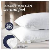 Beckham Hotel Collection Bed Pillows Standard/Queen Size Set of 2 - Original Soft Down Alternative Pillow for Sleeping - Soft Support for Back, Stomach or Side Sleepers