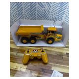 DOUBLE E Volvo RC Dump Truck Toy for Kids, Articulated Hauler, Remote Control Construction Toys Vehicles with Lights, Birthday Gifts Ideas for Boys Age 6 7 8 9 10 Year Old and up