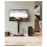 Retails for $115! FITUEYES Rolling TV Stand with Power Outlets, Swivel Portable TV Stand for 32-70 Inch LCD LED OLED Flat/Curved Panel Screen TVs, Height Adjustable&Wood Base, Mobile TV cart Holds up 