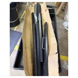 Single Sided Sidewalk Sign 24 x36 inch - Heavy Duty L-Frame Metal Poster Stand with Slide-in Design - Angled Outdoor Floor Display Holder for Store & Lobby (Frame Only) (Black-1PACK Single Sided)