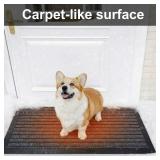 Retails for $104! Baquler 1 Pcs 20 x 30 inch Heated Snow Melting Mat Non-Slip Heated Outdoor Mat Electric Snow Melting Melts up to 3 Inch/H with 9.84 ft Power Cord for Winter Ice Removal Walkway Stair