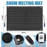 Retails for $104! Baquler 1 Pcs 20 x 30 inch Heated Snow Melting Mat Non-Slip Heated Outdoor Mat Electric Snow Melting Melts up to 3 Inch/H with 9.84 ft Power Cord for Winter Ice Removal Walkway Stair