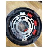 Farmhouse Round Semi Flush Mount Ceiling Light Red Rust Finish Dining Room Lighting Fixture Vintage Metal Ceiling Chandelier for Kitchen Bedroom 6 Light E12  18 Inches (6 Light)