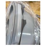 Drive Medical 11148-1 Folding Steel Bedside Commode Chair, Portable Toilet, Supports Individuals Weighing Up To 350 Lbs, with 7.5 Qt. Bucket and 13.5 Inch Seat, Grey