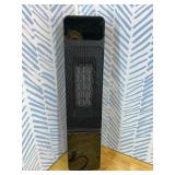 Fast and Quiet Ceramic Portable Electric Space Heaters with Realistic 3D Flame & Fire Crackling Sound, 3 Modes, Eco, LED Display, Remote, Safety Indoor Room Tower Heater Fan, Black