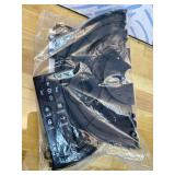 Fast and Quiet Ceramic Portable Electric Space Heaters with Realistic 3D Flame & Fire Crackling Sound, 3 Modes, Eco, LED Display, Remote, Safety Indoor Room Tower Heater Fan, Black