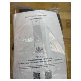 Fast and Quiet Ceramic Portable Electric Space Heaters with Realistic 3D Flame & Fire Crackling Sound, 3 Modes, Eco, LED Display, Remote, Safety Indoor Room Tower Heater Fan, Black