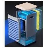 Retails for $110! Portable Air Conditioner Fan Air Cooler, Air Conditioner Portable Evaporative Small Misting With Remote Control Humidifier Fan And Bladeless Noiseless Fan, For Office, Dorm, Room(Fre