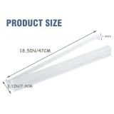 DNB Mahjong Rack Pusher Set - 4 Transparent Acrylic Mahjong Rack with Built in Pushers Set - Clear