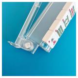 DNB Mahjong Rack Pusher Set - 4 Transparent Acrylic Mahjong Rack with Built in Pushers Set - Clear