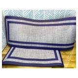 Mattitude Kitchen Mats Set of 2,Cushioned Anti-Fatigue Non-Skid Rug Sets Ergonomic Comfort Standing Mat for Kitchen, Floor, Office, Sink, Laundry, Blue and Gray