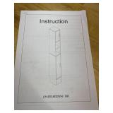 MOHOPE Narrow Bathroom Storage Cabinet, 72" Tall Slim Bathroom Cabinet with 2 Doors & Adjustable Shelves, Skinny Freestanding Floor Cabinet for Small Spaces, Living Room, White