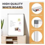 Double Sided Magnetic White Board, 36"x24" Dry Erase Whiteboard for Wall with Aluminum Frame Presentation Board for School, Office and Home