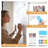 Double Sided Magnetic White Board, 36"x24" Dry Erase Whiteboard for Wall with Aluminum Frame Presentation Board for School, Office and Home