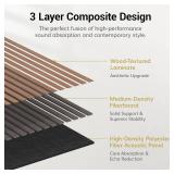 TONOR Wood Wall Panels for Wall, 4 Pack 47.2" x 23.6"(31ft ) Acoustic Wall Panels, Wood Slat Acoustic Panels for Noise Cancelling and Decoration, Living Room, Bedroom, Office, Walnut