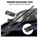 Window Molding Trim Seal for 2007-2019 Toyota Tundra Crewmax Cab(4 Full-Size Doors),Black Door Window WeatherStrip Seal Belt,Replace#68160-0C020 68210-0C020 68163-0C020 68164-0C020