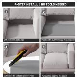 Couch Cushion Support for Sagging Seat - 20" x 20" High-Density Curved Foam Sofa Cushion Support Board, Couch Supporter for Under The Cushions, Grey Set of 3