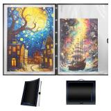 ALL4JIG Extra Large Puzzle Storage Folder Keeper for Jigsaw Enthusiasts - Space-Saving Organizer, Holds 20 Puzzles, 31.1x25.59x2.56 inches, HD Film Pockets Birthday Gifts for Mom & Grandma