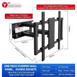 Retails for $120! 98 100 inch TV Wall Mount Full Motion Heavy Duty for 85 86 90 TVs,Ultra-Slim Dual Articulating Arms,Tool-Free Tilt & Extension, Holds up to 187 lbs,VESA 200x100 to 800x600, XL-Y9