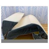 5Pcs Orthopedic Bed Wedge Pillow Set for After Surgery, Adjustable Wedge Pillow for Acid Reflux Relief, Bed Wedge Pillow Post Surgery, Memory Foam Wedge Pillows for Sleeping, White/Grey