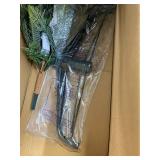 Retails for $165! Puleo International 6.5ft Pre-Lit Aspen Fir Artificial Christmas Tree with 500 Clear Lights, 903 Realistic Dense Branch Tips, Easy Setup Artificial Trees with Sturdy Metal Stand