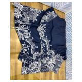 Akivide Boho Floral Print Dress for Women Summer Casual Colorful Front Pleated Crewneck Short Sleeve Midi Dresses with Pocket