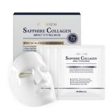 WELLDERMA Sapphire Collagen Impact Hydrogel Fitting Mask, 25g x 4 Sheets   Hydrating & Firming Micro-Hole Sheet Mask with Collagen Water 850,294ppm, Niacinamide & Peptides