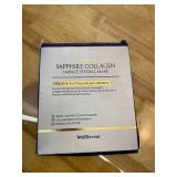 WELLDERMA Sapphire Collagen Impact Hydrogel Fitting Mask, 25g x 4 Sheets   Hydrating & Firming Micro-Hole Sheet Mask with Collagen Water 850,294ppm, Niacinamide & Peptides