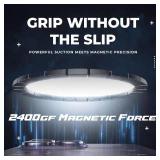 F&N Trading Inc F&N Magnetic Car Phone Mount with Suction Cup   360  Adjustable Holder for Windshield, Dashboard, Rear Windows   Rideshare & Backseat Entertainment (Black)