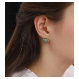 Disco Ball Earrings 925 Stering Silver Post 18K Gold Plated CZ Micro Pave Dainty Round Gold Stud Huggie earrings for Women