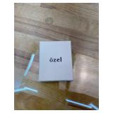 OZEL Gold Dangle Earrings for Women Brushed Finish, Matte Gold Statement Jewelry, 14k Gold Plated