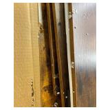 Flip Top Record Player Stand, Large Turntable Stand Holds up to 150+ Albums, Vintage Mid Century Record Player Table, Stereo Cabinet with Open Storage, for Living Room, Bedroom, Rustic Brown