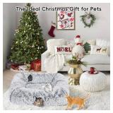 Extra Large Cat Tunnel Bed, 4 Ways Tunnels for Indoor Cats, Multi-cat Family Cat Bed & Cave, Plush Cat Donut with Washable Middle Mat, Exit Balls, Pet Play Toy for Kitten Puppy Rabbit