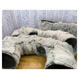 Extra Large Cat Tunnel Bed, 4 Ways Tunnels for Indoor Cats, Multi-cat Family Cat Bed & Cave, Plush Cat Donut with Washable Middle Mat, Exit Balls, Pet Play Toy for Kitten Puppy Rabbit
