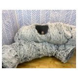 Cat Tunnels for Indoor Cats   Cat Crinkle Tunnel   Collapsible Long Plush  Cat Tube Cute Cozy Pet Play for Hours of Fun (47" / Pearl Gray)