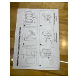 Retails for $125! Birds Day Cockatoo Carrier Backpack-Parrot Travel Cage with Wooden Perch and Food Bowl, Stainless Steel Tray (Charcoal Gray, Cockatoo & Similar)