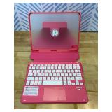 Touchpad Keyboard Case for iPad (A16) 11th 10th Generation, 360 Rotation Cover with Pencil Holder Wireless Backlit Detachable Keypad for iPad 11 inch 2025/10 Gen 10.9" 2022 Watermelon Red