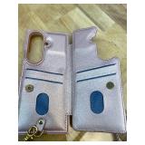 for Samsung Galaxy Z Fold 7 Wallet Case Leather Built-in Flip Card Holder Freshness Small Flower Pattern Crossbody Strap Wallet case for Galaxy Z Fold 7 Rose Gold