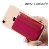 Sinjimoru Phone Grip Card Holder with Flap, Adhesive Card Holder, Finger Strap for Phone, Sinji Pouch B-Flap