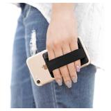 Sinjimoru Phone Grip Card Holder with Flap, Adhesive Card Holder, Finger Strap for Phone, Sinji Pouch B-Flap