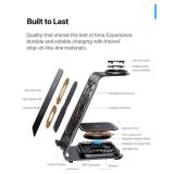 Intoval Aluminum 3 in 1 Wireless Charging Station for iPhone 17 16 15 14 13 12 11 Pro Max XR, Wireless Charger for Apple Watch 11 10 9 8 7 Ultra SE 3 2, Phone Charger for AirPods 4 Pro 2 3 (Grey)