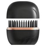 Sevoure Capsule Hair Straightener & Styler, Mini Cordless Hair Straightener Comb Portable Heat Hair Brush for Travel USB Rechargeable Hair Straightener Brush Straight Hair Dual-Use (Black)