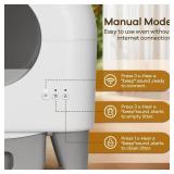 Retails for $200! Self Cleaning Cat Litter Box Automatic Litter Box Large Capacity for Multiple Cats, App Control with Safety Sensors, 2 Rolls Garbage Bags,Removable Washable Liner,Grey