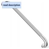 Satin Brushed Nickel Shower Grab Bars 24 Inch w/Anti-Slip knurled Grip, iMomwee Stainless Steel Wall Mount Bathroom Safety Balance Handrail, Handicap Elderly Senior Assist Textured Grab Bar Handle