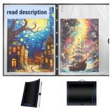 ALL4JIG Extra Large Puzzle Storage Folder Keeper for Jigsaw Enthusiasts - Space-Saving Organizer, Holds 20 Puzzles, 31.1x25.59x2.56 inches, HD Film Pockets Birthday Gifts for Mom & Grandma