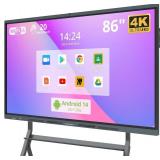 $2200 86" Smart Board 4K UHD Interactive Whiteboard, Android 14, 13MP YOU MUST BRING HELP TO LOAD and Picked up week of auction! Bid with confidence! 7 Days from pick up to ensure it works as it shoul