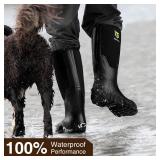 $65 TIDEWE Rubber Boots for Men, Waterproof 6mm Neoprene, Steel Shank Size