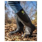 $65 TIDEWE Rubber Boots for Men, Waterproof 6mm Neoprene, Steel Shank Size